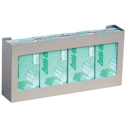 Omnimed Stainless Steel Quad Glove Box Holder, Stainless Steel 305304